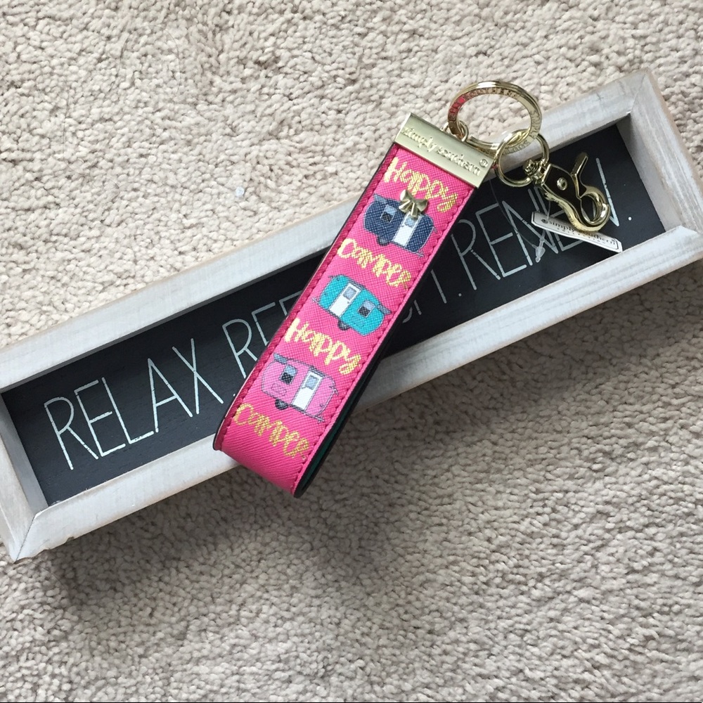 New Simply Southern Pink Key Chain Wristlet